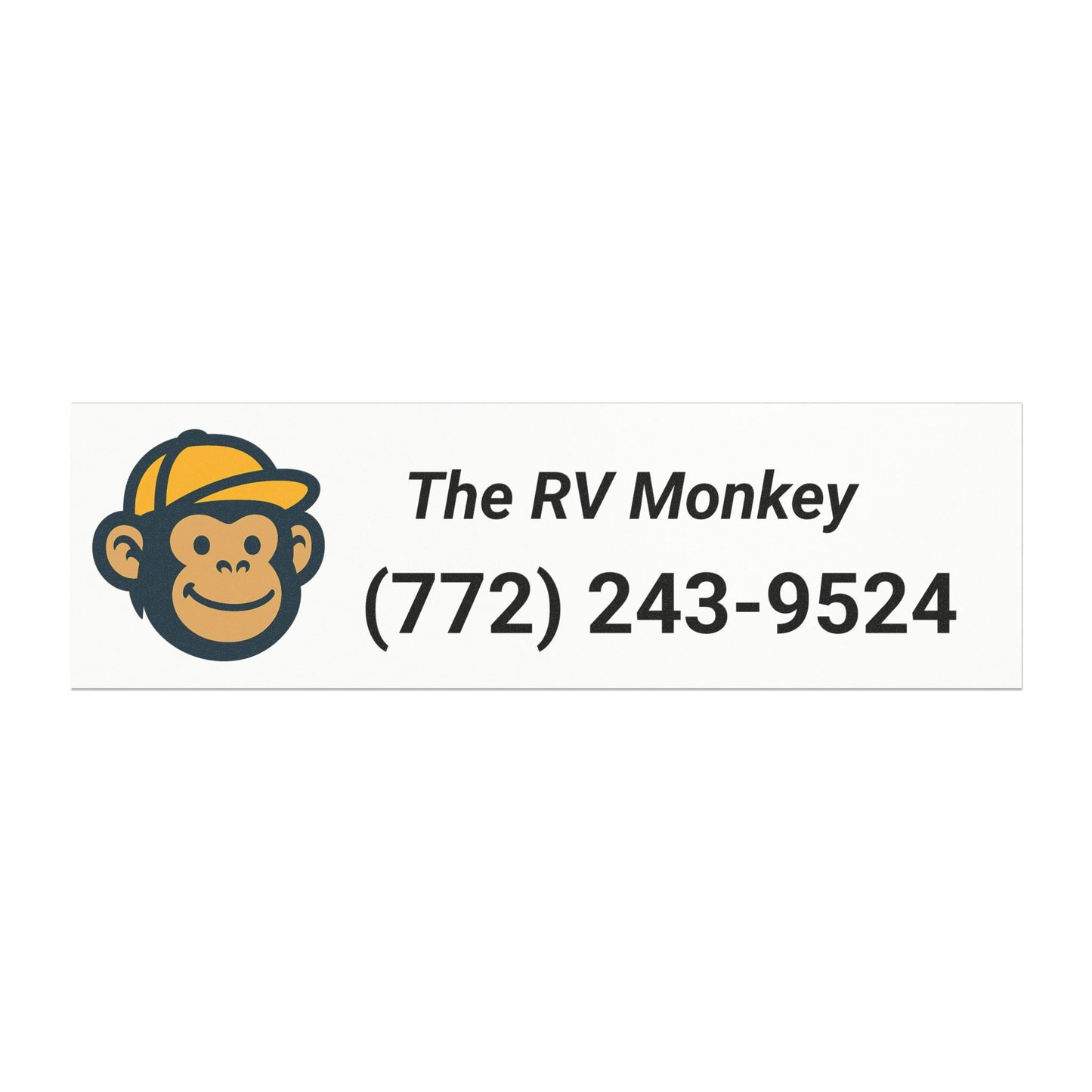 Fun RV Monkey Car Magnets, Custom Vehicle Signage, Personalized Car Décor, Travel Accessories, Gift for RV Lovers
