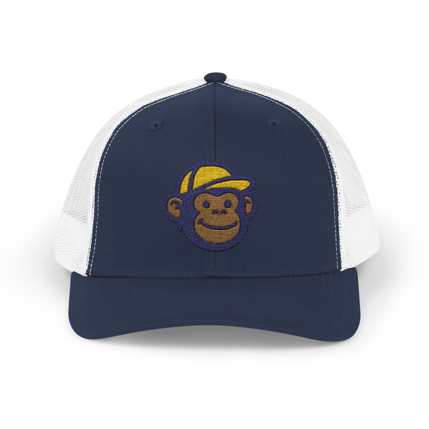 RV Monkey Snapback Trucker Cap, Outdoor Hat, Adventure Headwear, Gift for Travelers, Camping Accessories