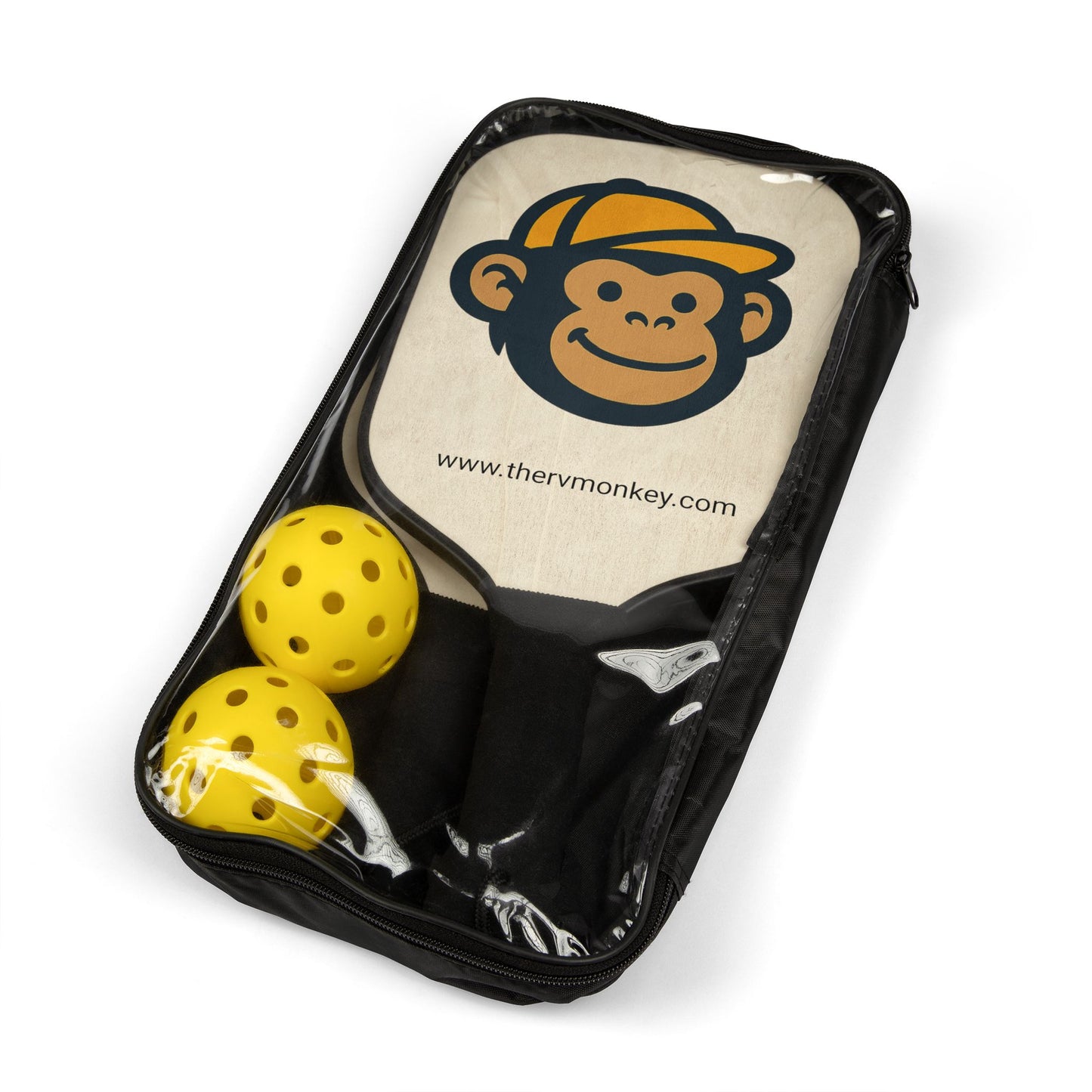 Fun Pickleball Paddle Set with Monkey Design, Kids' Sports Gear, Outdoor Activities, Family Game, Unique Gifts for Players