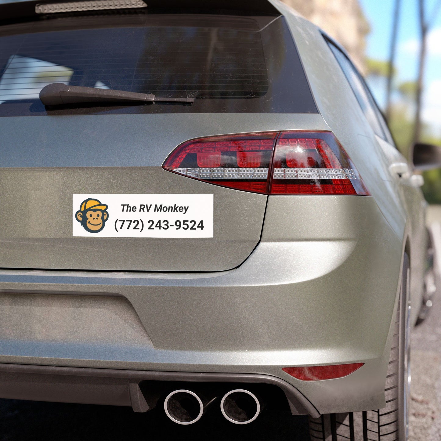 Fun RV Monkey Car Magnets, Custom Vehicle Signage, Personalized Car Décor, Travel Accessories, Gift for RV Lovers