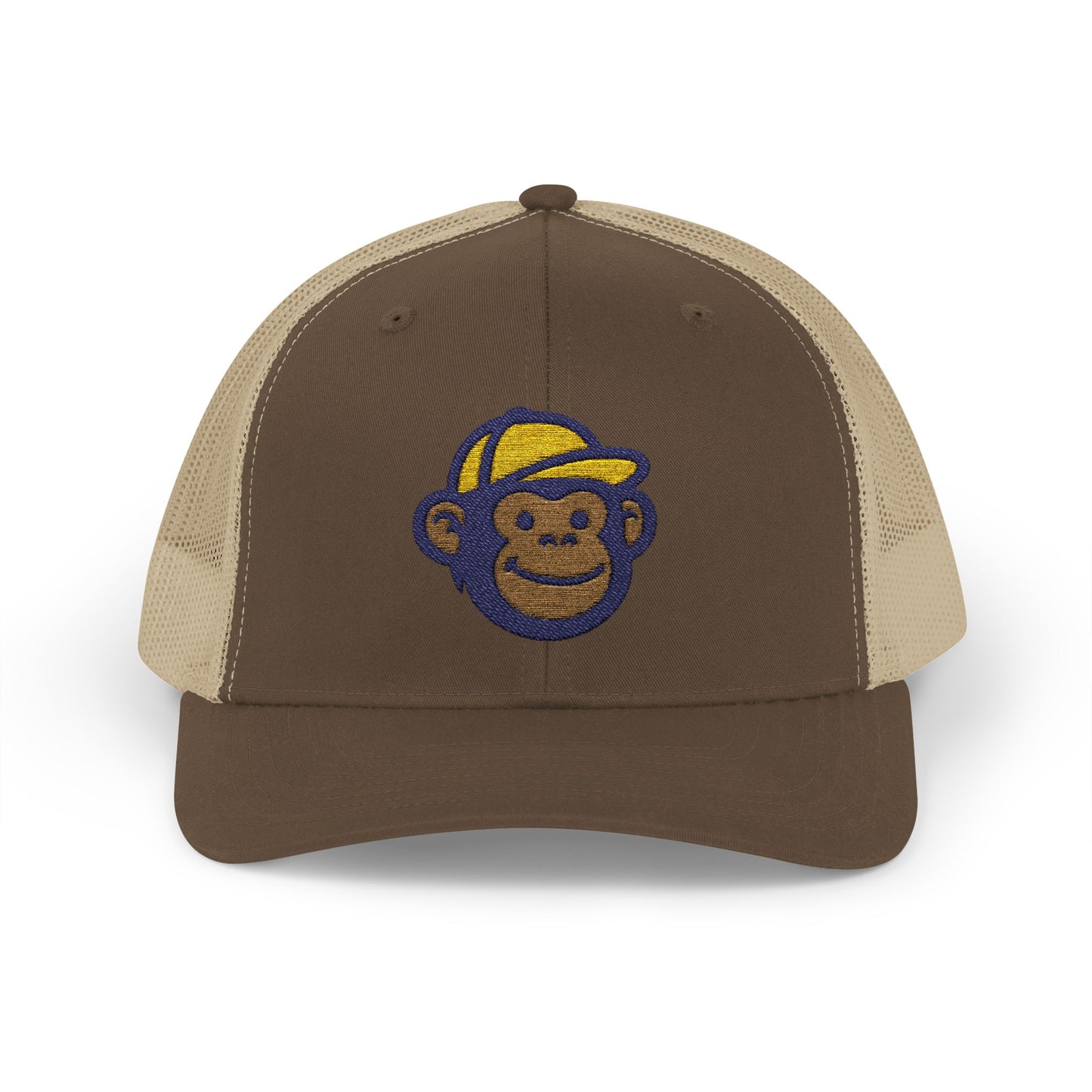 RV Monkey Snapback Trucker Cap, Outdoor Hat, Adventure Headwear, Gift for Travelers, Camping Accessories