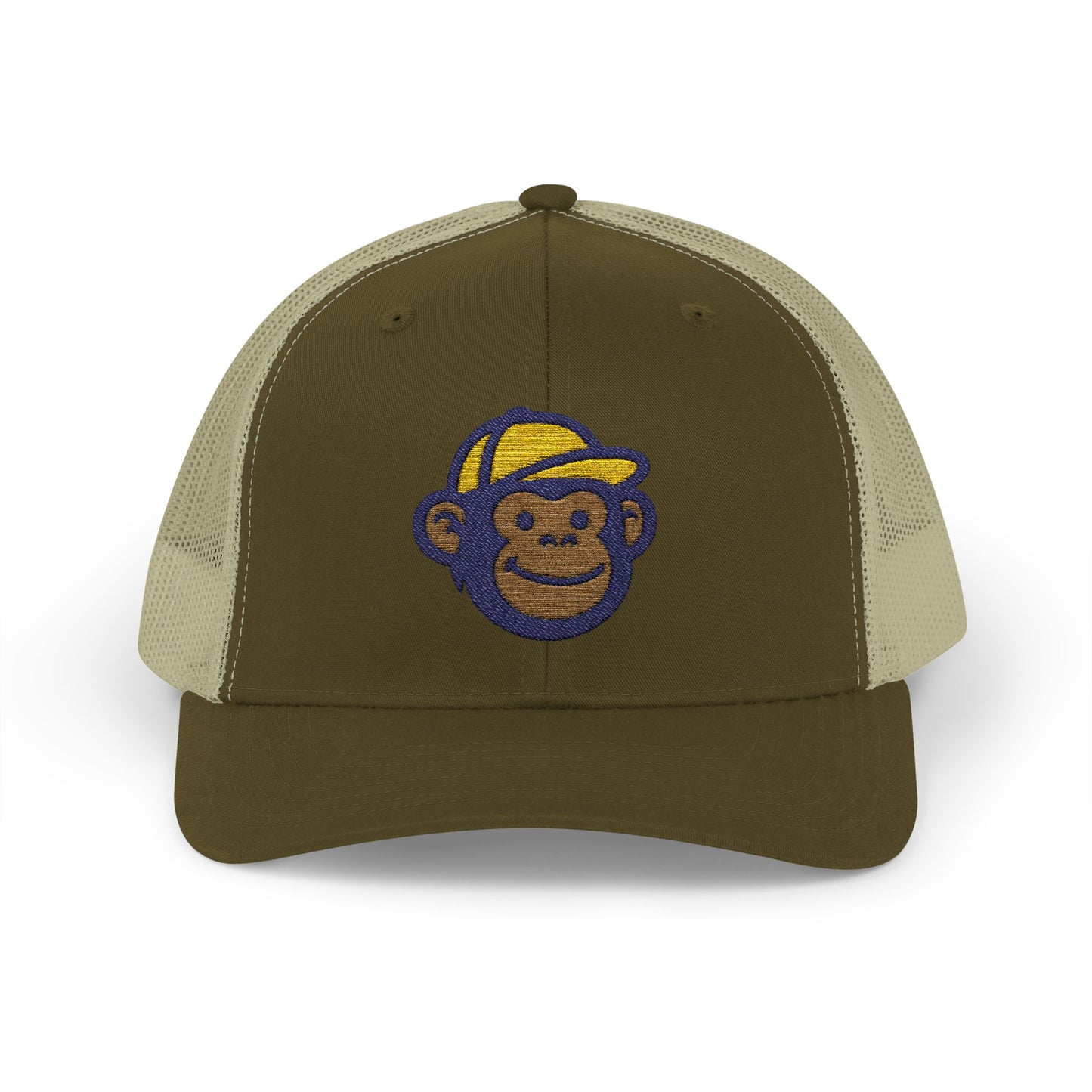 RV Monkey Snapback Trucker Cap, Outdoor Hat, Adventure Headwear, Gift for Travelers, Camping Accessories