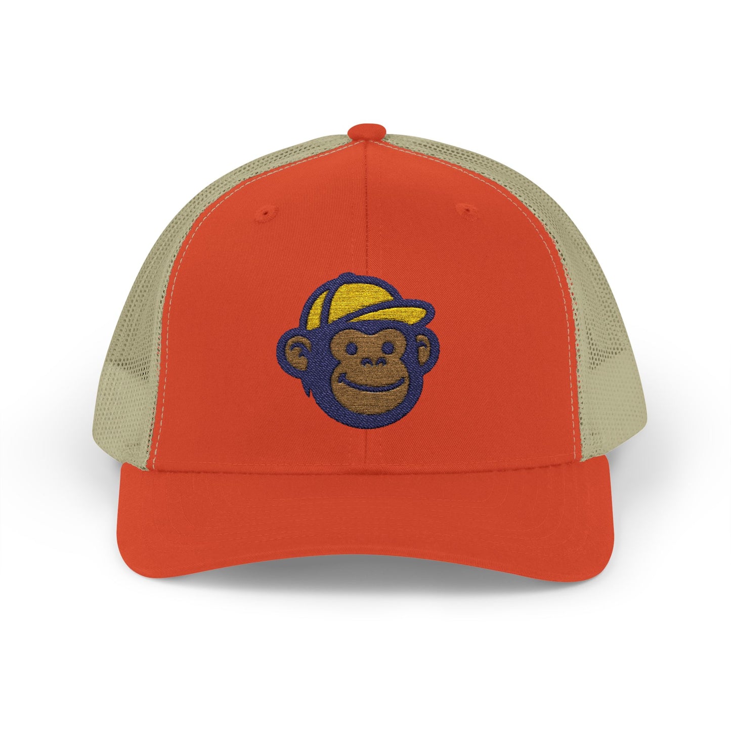 RV Monkey Snapback Trucker Cap, Outdoor Hat, Adventure Headwear, Gift for Travelers, Camping Accessories