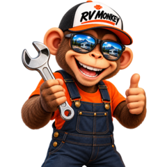 The Monkey mascot for Parts & Upgrades