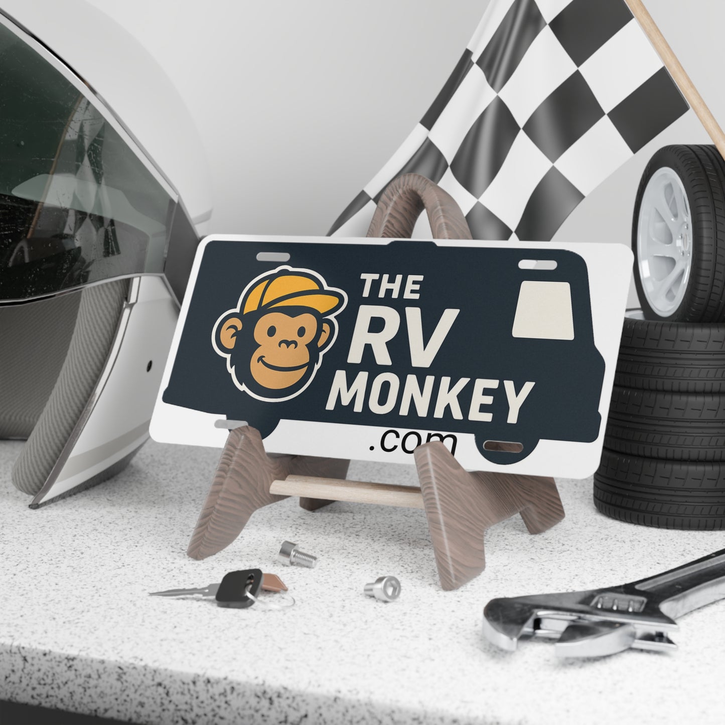 Customizable Vanity Plate for RV Enthusiasts, Personalized License Plate, Fun Travel Decor, Camper Accessories, Unique Gift Idea