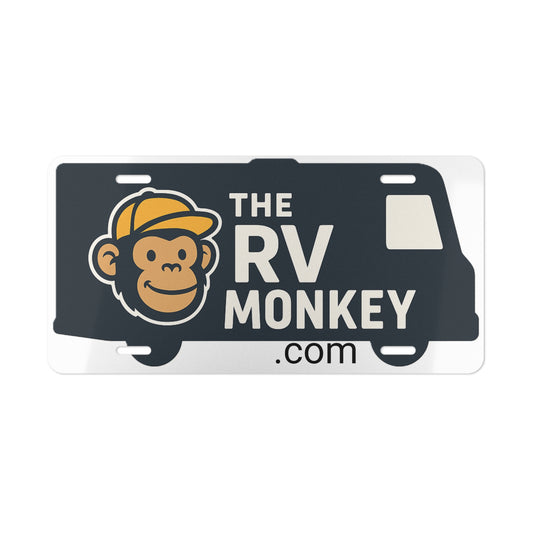 Customizable Vanity Plate for RV Enthusiasts, Personalized License Plate, Fun Travel Decor, Camper Accessories, Unique Gift Idea